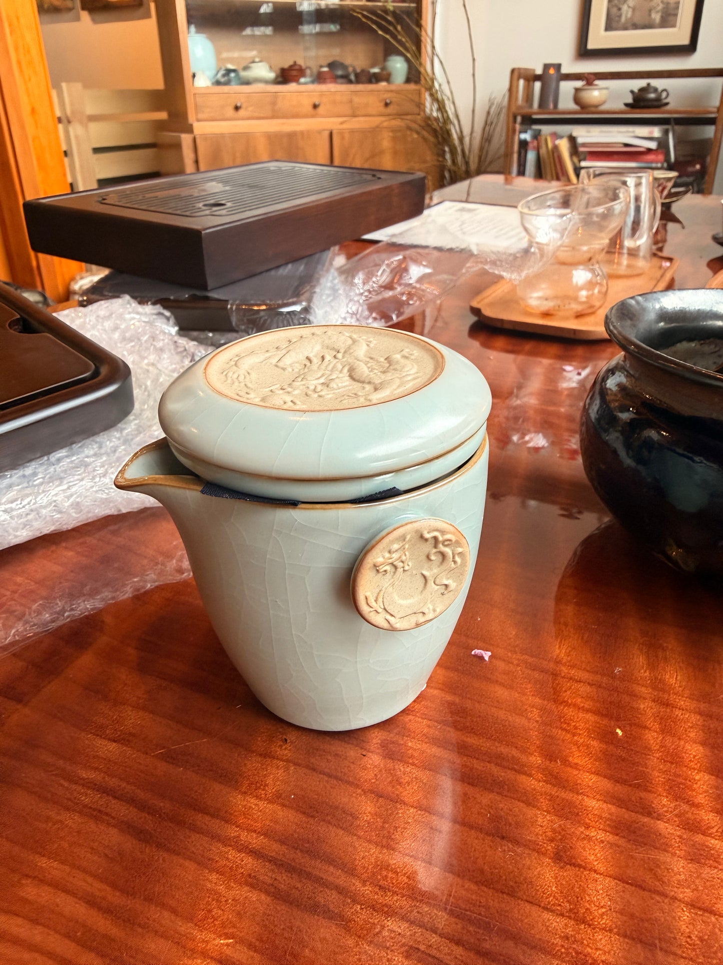 Blue celadon travel gaiwan