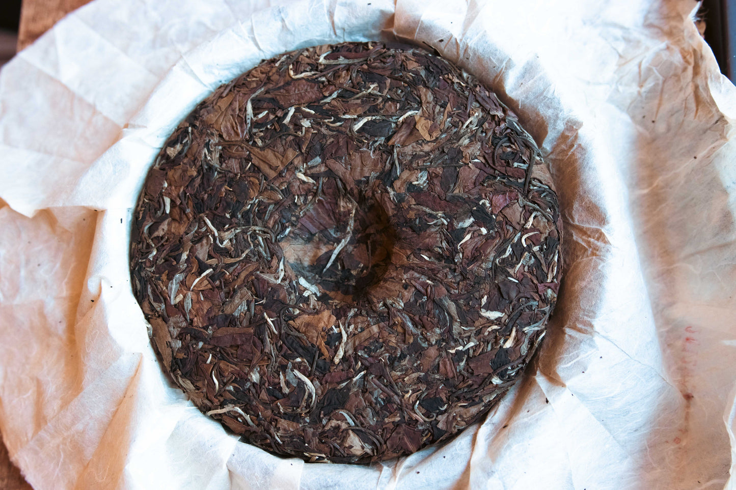 Uncarved Block: 2012 Jingmai Old-Tree Aged White Tea
