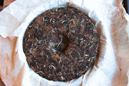 Uncarved Block: 2012 Jingmai Old-Tree Aged White Tea